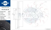 Bremsscheibe Vorderachse ROTINGER RT 2711-GL T9