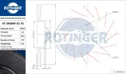Bremsscheibe Vorderachse ROTINGER RT 2938HP-GL T6