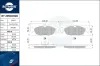 Bremsbelagsatz, Scheibenbremse ROTINGER RT 2PD07020