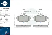 Bremsbelagsatz, Scheibenbremse Vorderachse ROTINGER RT 2PD09864