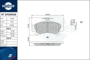 Bremsbelagsatz, Scheibenbremse ROTINGER RT 2PD09930