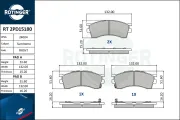 Bremsbelagsatz, Scheibenbremse Vorderachse ROTINGER RT 2PD15180