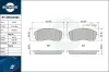 Bremsbelagsatz, Scheibenbremse ROTINGER RT 2PD21901