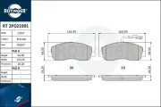 Bremsbelagsatz, Scheibenbremse ROTINGER RT 2PD21901