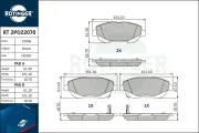 Bremsbelagsatz, Scheibenbremse Vorderachse ROTINGER RT 2PD22070
