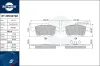 Bremsbelagsatz, Scheibenbremse ROTINGER RT 2PD32702
