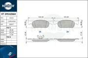 Bremsbelagsatz, Scheibenbremse ROTINGER RT 2PD32860