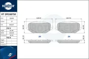 Bremsbelagsatz, Scheibenbremse Vorderachse ROTINGER RT 2PD38750