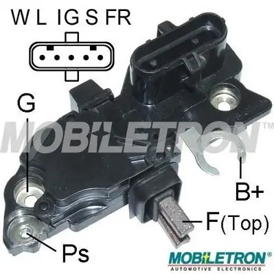 Generatorregler 24 V MOBILETRON VR-B396 Bild Generatorregler 24 V MOBILETRON VR-B396