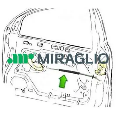 Seilzug, Türentriegelung vorne links vorne rechts MIRAGLIO 35/148 Bild Seilzug, Türentriegelung vorne links vorne rechts MIRAGLIO 35/148