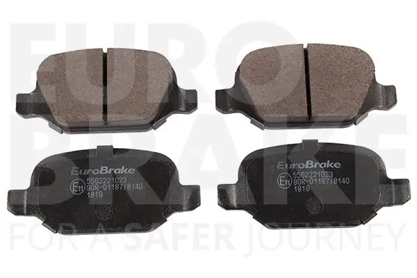 Bremsbelagsatz, Scheibenbremse Hinterachse EUROBRAKE 5502221023