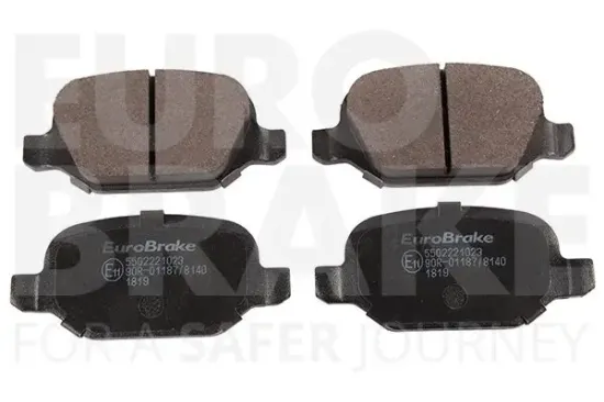 Bremsbelagsatz, Scheibenbremse Hinterachse EUROBRAKE 5502221023 Bild Bremsbelagsatz, Scheibenbremse Hinterachse EUROBRAKE 5502221023