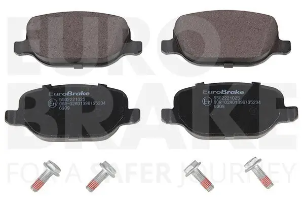 Bremsbelagsatz, Scheibenbremse Hinterachse EUROBRAKE 5502221025