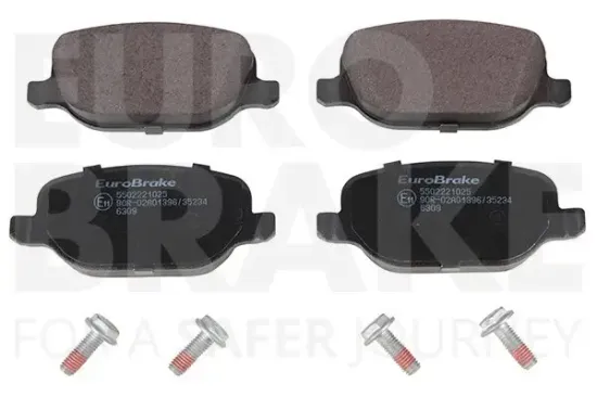 Bremsbelagsatz, Scheibenbremse Hinterachse EUROBRAKE 5502221025 Bild Bremsbelagsatz, Scheibenbremse Hinterachse EUROBRAKE 5502221025