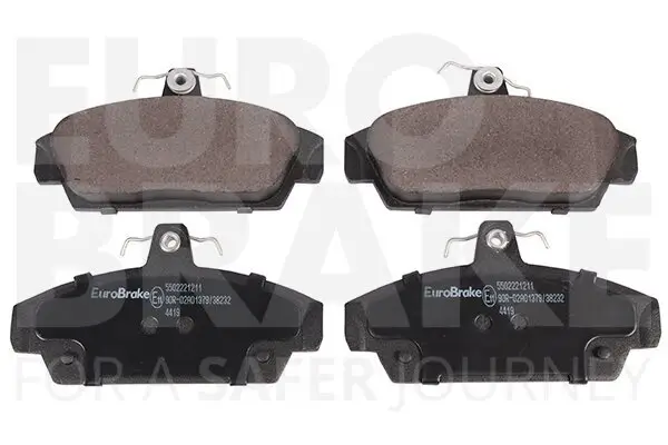 Bremsbelagsatz, Scheibenbremse Vorderachse EUROBRAKE 5502221211