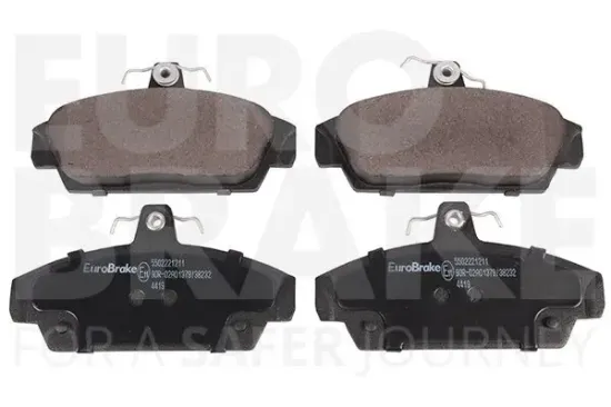 Bremsbelagsatz, Scheibenbremse Vorderachse EUROBRAKE 5502221211 Bild Bremsbelagsatz, Scheibenbremse Vorderachse EUROBRAKE 5502221211