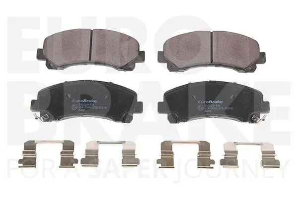 Bremsbelagsatz, Scheibenbremse Vorderachse EUROBRAKE 5502221409
