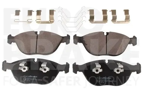 Bremsbelagsatz, Scheibenbremse Vorderachse EUROBRAKE 5502221521 Bild Bremsbelagsatz, Scheibenbremse Vorderachse EUROBRAKE 5502221521