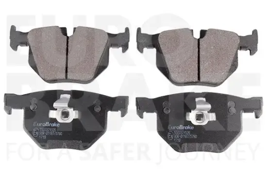 Bremsbelagsatz, Scheibenbremse Hinterachse EUROBRAKE 5502221526 Bild Bremsbelagsatz, Scheibenbremse Hinterachse EUROBRAKE 5502221526