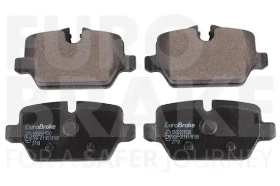 Bremsbelagsatz, Scheibenbremse Hinterachse EUROBRAKE 5502221530 Bild Bremsbelagsatz, Scheibenbremse Hinterachse EUROBRAKE 5502221530