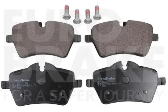 Bremsbelagsatz, Scheibenbremse Vorderachse EUROBRAKE 5502221542 Bild Bremsbelagsatz, Scheibenbremse Vorderachse EUROBRAKE 5502221542