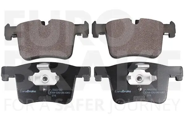 Bremsbelagsatz, Scheibenbremse Vorderachse EUROBRAKE 5502221552