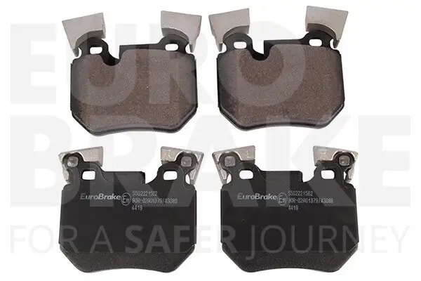 Bremsbelagsatz, Scheibenbremse Hinterachse EUROBRAKE 5502221562