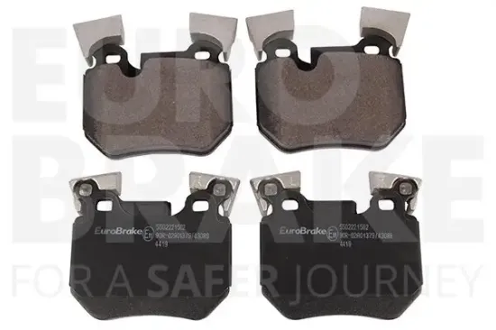 Bremsbelagsatz, Scheibenbremse Hinterachse EUROBRAKE 5502221562 Bild Bremsbelagsatz, Scheibenbremse Hinterachse EUROBRAKE 5502221562