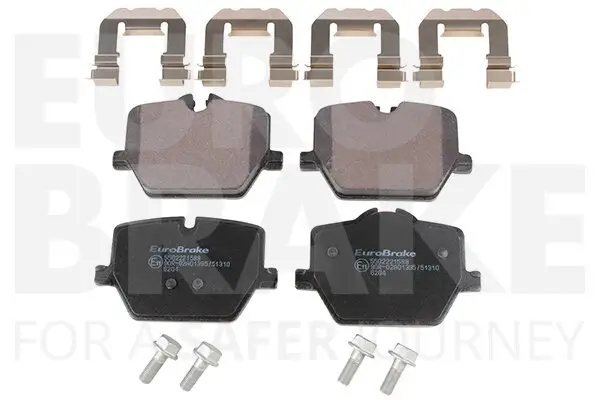 Bremsbelagsatz, Scheibenbremse Hinterachse EUROBRAKE 5502221588