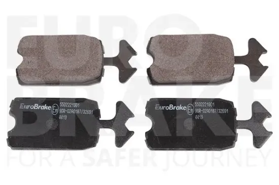 Bremsbelagsatz, Scheibenbremse Vorderachse EUROBRAKE 5502221901 Bild Bremsbelagsatz, Scheibenbremse Vorderachse EUROBRAKE 5502221901