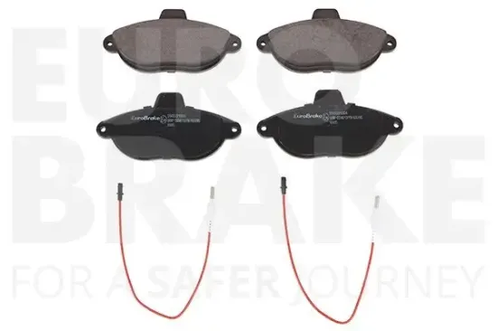 Bremsbelagsatz, Scheibenbremse Vorderachse EUROBRAKE 5502222589 Bild Bremsbelagsatz, Scheibenbremse Vorderachse EUROBRAKE 5502222589