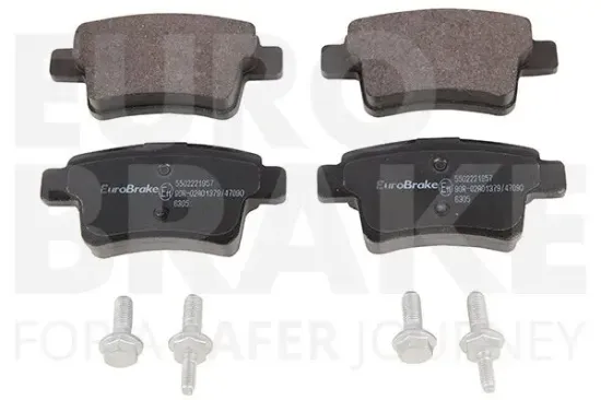 Bremsbelagsatz, Scheibenbremse Hinterachse EUROBRAKE 5502221957 Bild Bremsbelagsatz, Scheibenbremse Hinterachse EUROBRAKE 5502221957