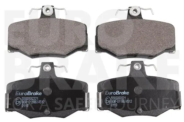 Bremsbelagsatz, Scheibenbremse Hinterachse EUROBRAKE 5502222221