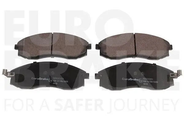 Bremsbelagsatz, Scheibenbremse Vorderachse EUROBRAKE 5502222251