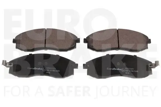Bremsbelagsatz, Scheibenbremse Vorderachse EUROBRAKE 5502222251 Bild Bremsbelagsatz, Scheibenbremse Vorderachse EUROBRAKE 5502222251