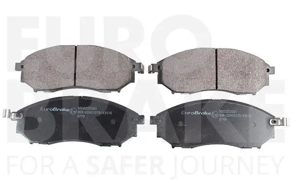 Bremsbelagsatz, Scheibenbremse Vorderachse EUROBRAKE 5502222261