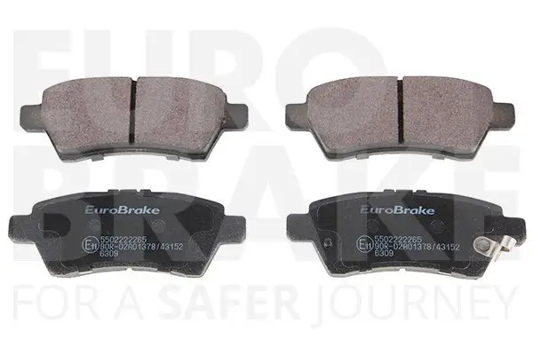 Bremsbelagsatz, Scheibenbremse Hinterachse EUROBRAKE 5502222265