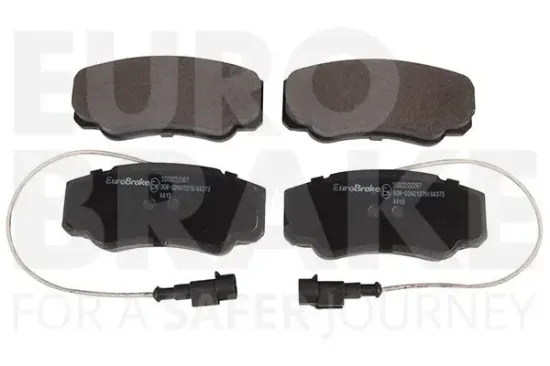 Bremsbelagsatz, Scheibenbremse Hinterachse EUROBRAKE 5502222267 Bild Bremsbelagsatz, Scheibenbremse Hinterachse EUROBRAKE 5502222267