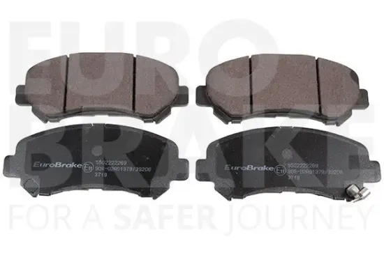 Bremsbelagsatz, Scheibenbremse Vorderachse EUROBRAKE 5502222269 Bild Bremsbelagsatz, Scheibenbremse Vorderachse EUROBRAKE 5502222269