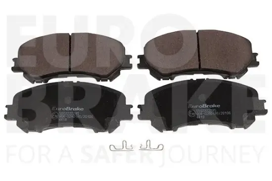 Bremsbelagsatz, Scheibenbremse Vorderachse EUROBRAKE 5502222285 Bild Bremsbelagsatz, Scheibenbremse Vorderachse EUROBRAKE 5502222285