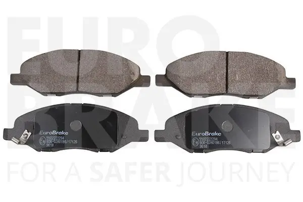 Bremsbelagsatz, Scheibenbremse Vorderachse EUROBRAKE 5502222294