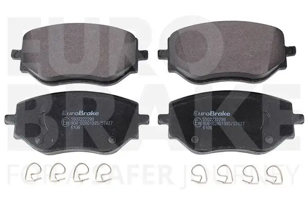 Bremsbelagsatz, Scheibenbremse Vorderachse EUROBRAKE 5502222299