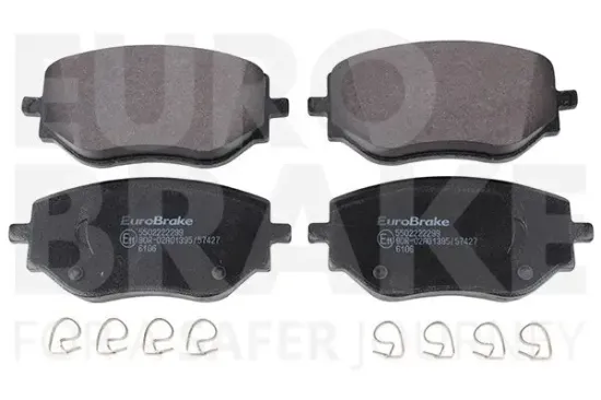 Bremsbelagsatz, Scheibenbremse Vorderachse EUROBRAKE 5502222299 Bild Bremsbelagsatz, Scheibenbremse Vorderachse EUROBRAKE 5502222299