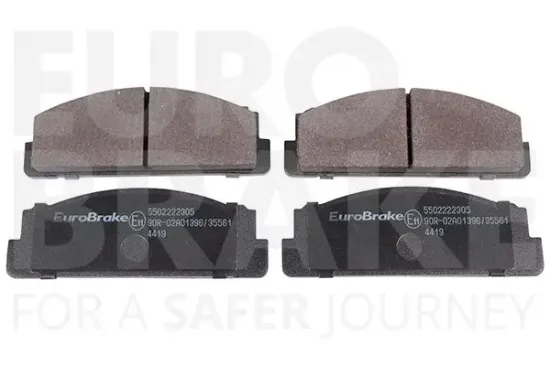 Bremsbelagsatz, Scheibenbremse Vorderachse EUROBRAKE 5502222305 Bild Bremsbelagsatz, Scheibenbremse Vorderachse EUROBRAKE 5502222305