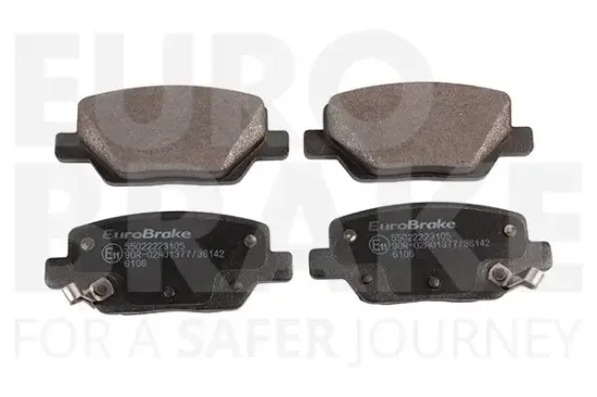 Bremsbelagsatz, Scheibenbremse EUROBRAKE 55022223105 Bild Bremsbelagsatz, Scheibenbremse EUROBRAKE 55022223105