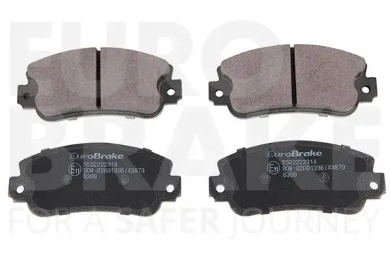 Bremsbelagsatz, Scheibenbremse Vorderachse EUROBRAKE 5502222314 Bild Bremsbelagsatz, Scheibenbremse Vorderachse EUROBRAKE 5502222314