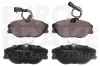 Bremsbelagsatz, Scheibenbremse Vorderachse EUROBRAKE 5502222350