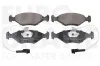 Bremsbelagsatz, Scheibenbremse Vorderachse EUROBRAKE 5502222359