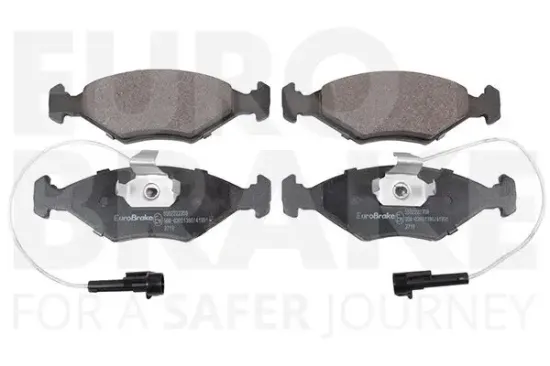 Bremsbelagsatz, Scheibenbremse Vorderachse EUROBRAKE 5502222359 Bild Bremsbelagsatz, Scheibenbremse Vorderachse EUROBRAKE 5502222359