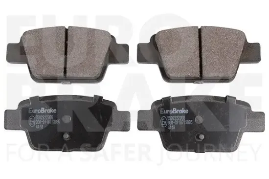 Bremsbelagsatz, Scheibenbremse EUROBRAKE 5502222366 Bild Bremsbelagsatz, Scheibenbremse EUROBRAKE 5502222366